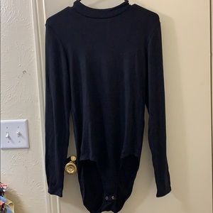 Long sleeve mock neck bodysuit